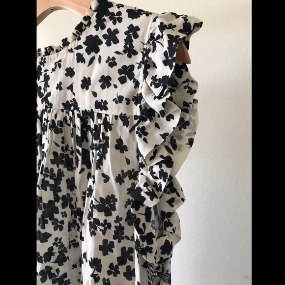 NWT ICONS Objects of Devotion Smock Ruffle Chiffon - Picture 5 of 7